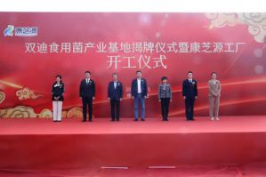 双迪食用菌产业基地暨康芝源开工仪式举行