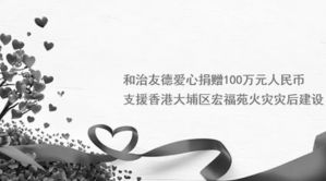 和治友德捐100万支援香港宏福苑灾后建设